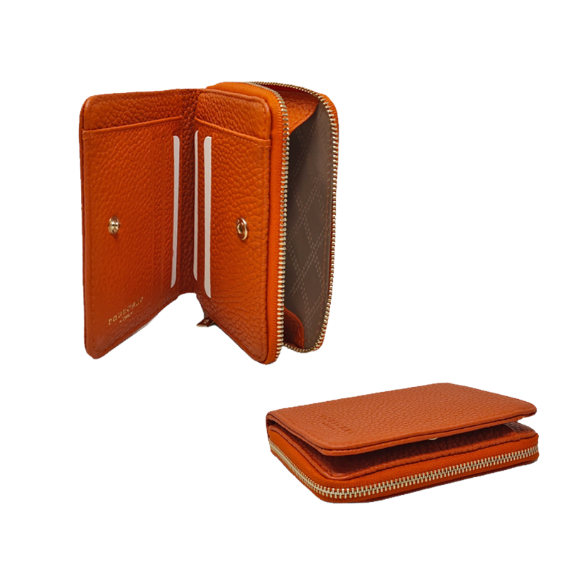 POrtefeuille pourchet dame CLUB orange