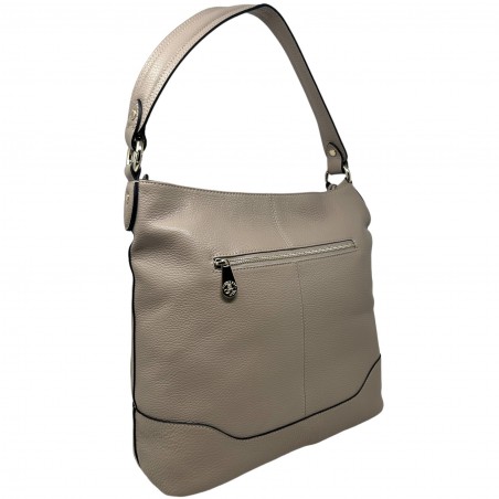 Sac besace POURCHET Beige dos Sac besace POURCHET Beige dos