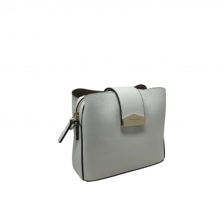 Pourchet cavalcade petit sac bandoulière blanc face Pourchet cavalcade petit sac bandoulière blanc face