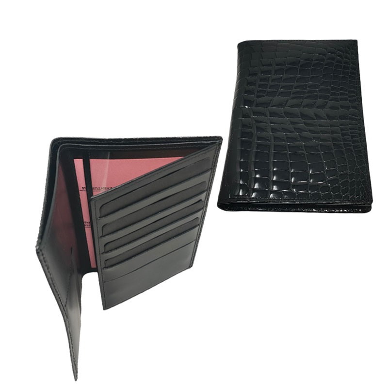Portefeuille crocodile veritable