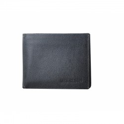 Portefeuille a l'italienne poche zippé 62-649 noir face