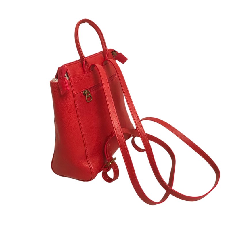 Sac à dos rouge vue dos