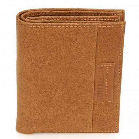 Portefeuille marron vue face Portefeuille marron vue face