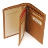 Portefeuille marron vue sur l’intérieur Portefeuille marron vue sur l’intérieur