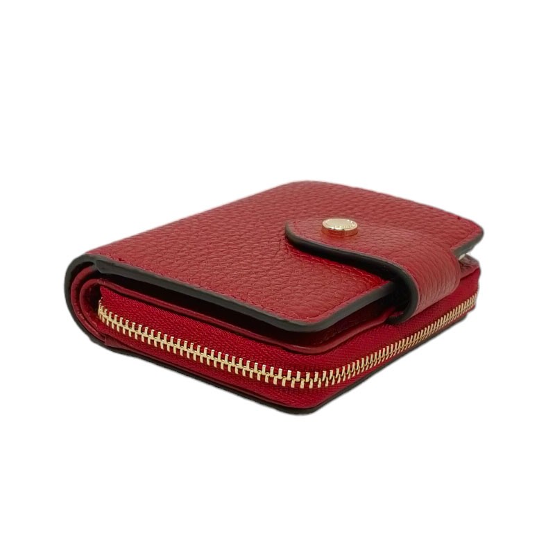 Mini portefeuille rouge vue allongé