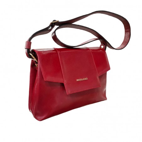 Sac rouge avec rabat face Sac rouge avec rabat face