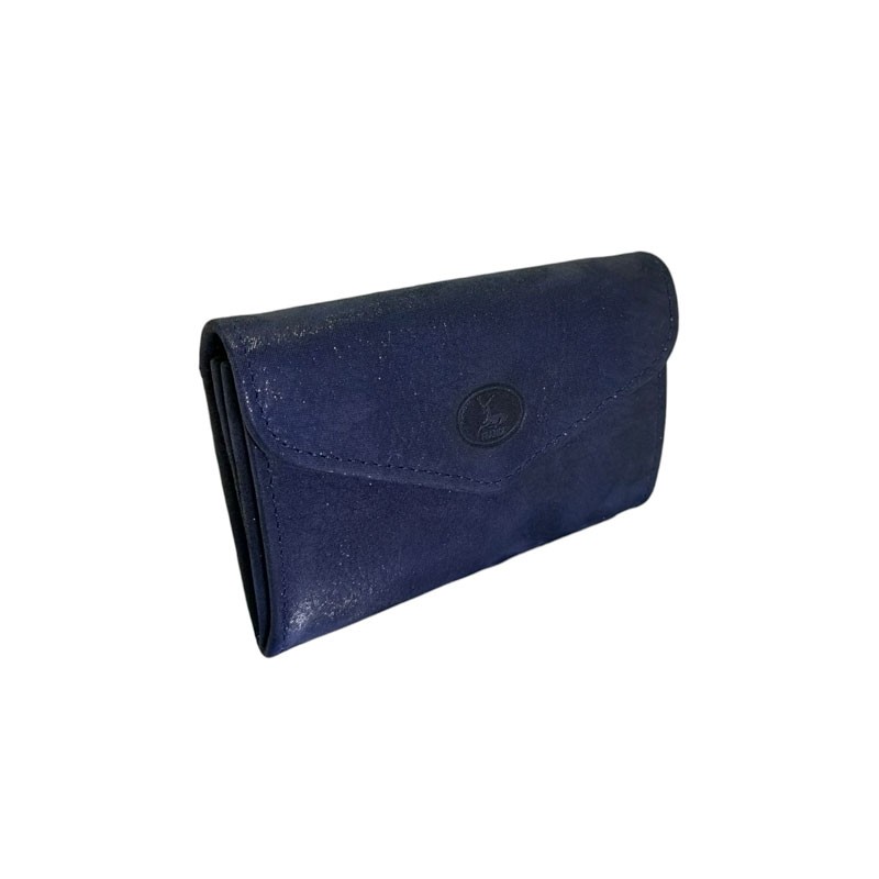 Petit porte monnaie Dame FRANDI glitter marine