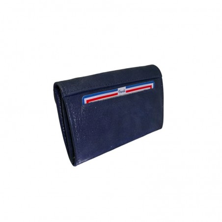 Petit porte monnaie Dame FRANDI glitter rmarine dos