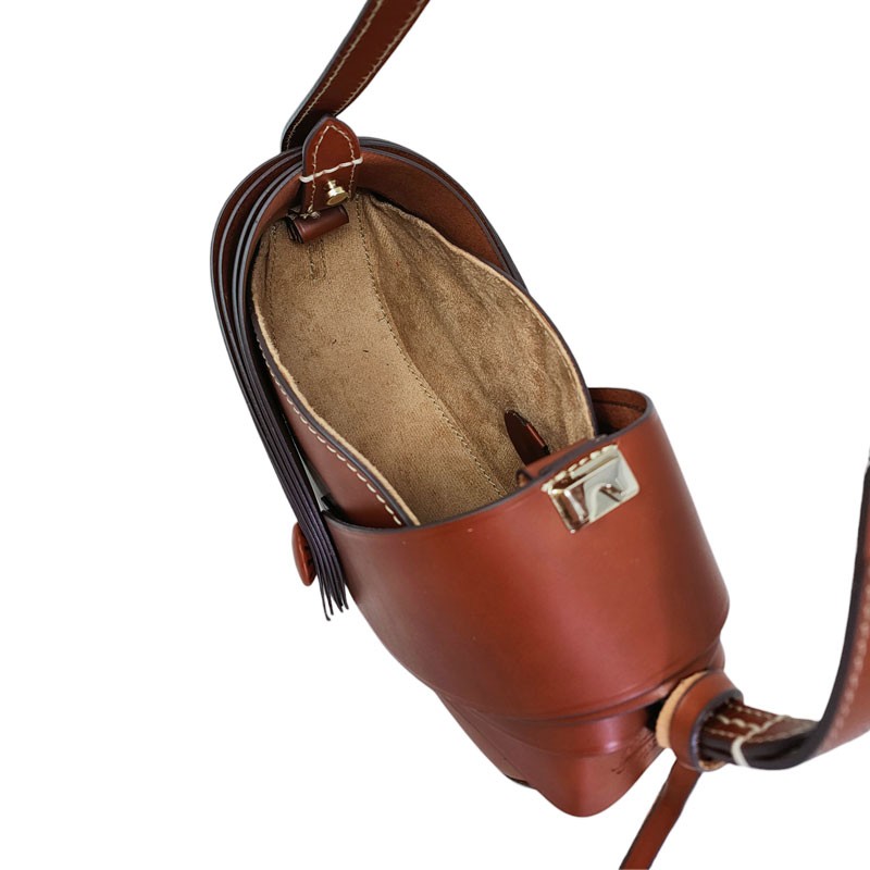 Boldrini sac 07327 marron cognac  ouvert