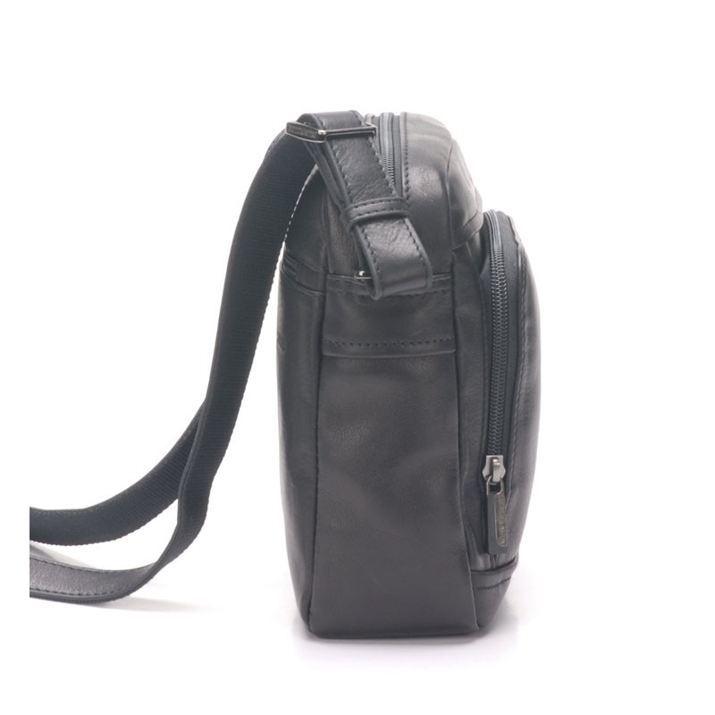 sacoche homme arthur aston Pablo 1589-09 noir cote