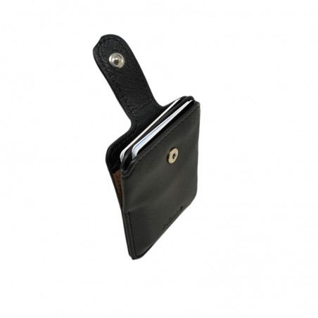 petit Etui cartes platcuir noir Picard ouvert