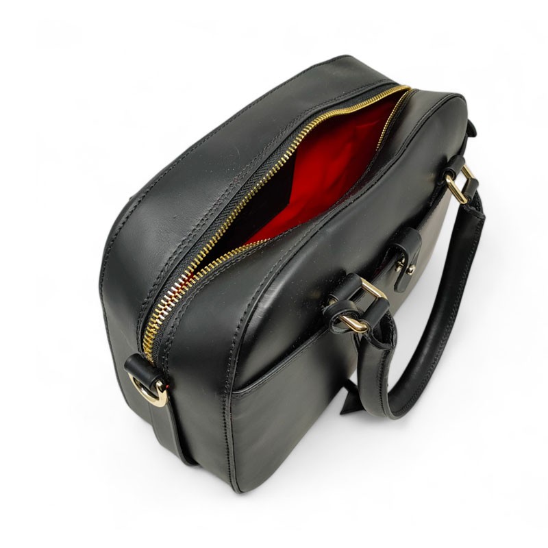 Boldrini sac porté main 07440 noir ouvert