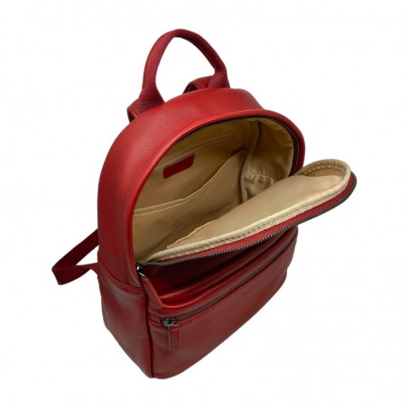 Sac a dos petit modele henon rouge ouvert 6967 amsterdam