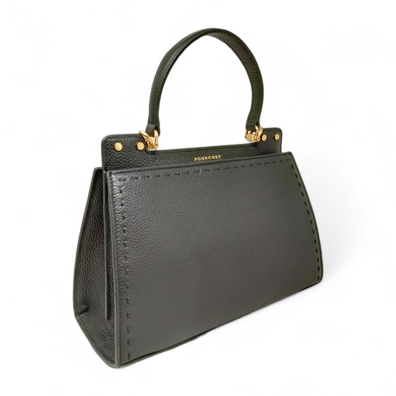 Sac dame Pourchet Trianon noir bandoulière 78072 dos