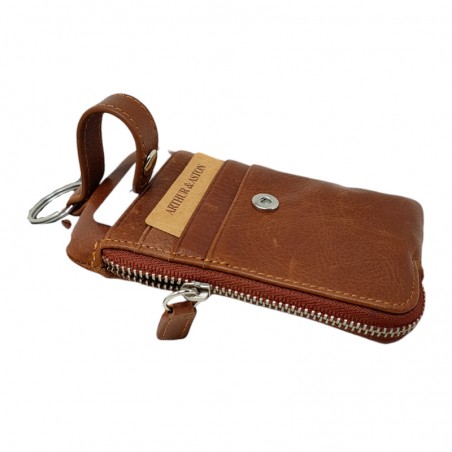 Porte cartes arthur aston 1589-945 cognac attache