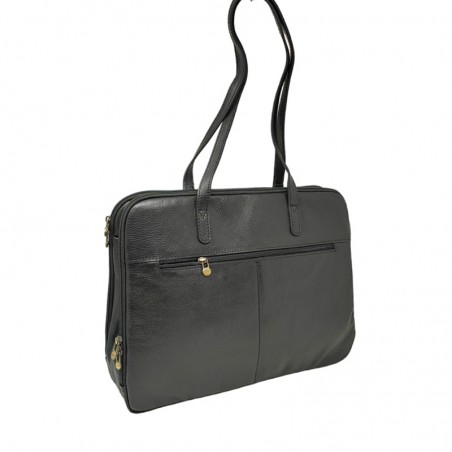 Sac épaule porte PC dame katana noir dos