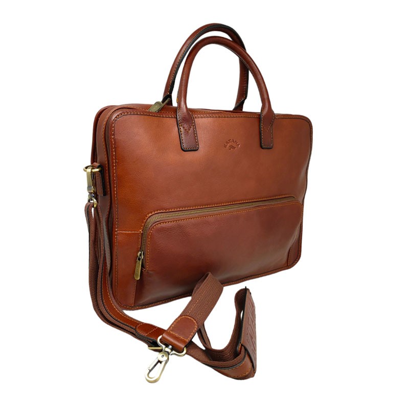 Sac porte document KATANA 31144 marron bandoulière