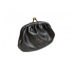 Porte-monnaie fermoir noir TONY PEROTTI IT1133 face