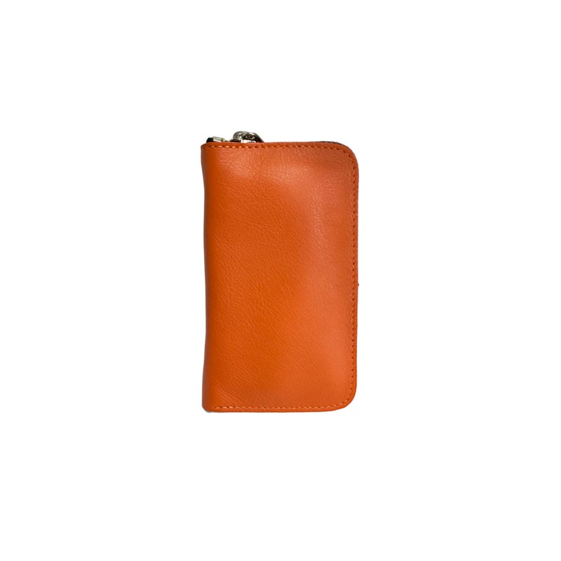 Petite trousse manucure orange de face