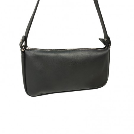 Sac bandoulière Berthille noir vue de face