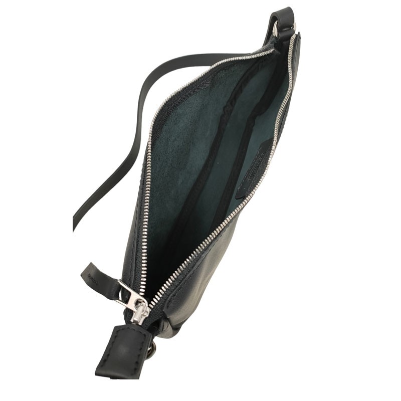 Sac bandoulière Berthille noir vue ouvert