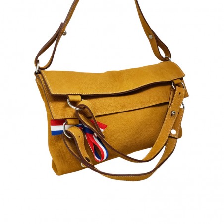 Charles et Charlus Touquet M cuir taurillon couleur dogwood rabat