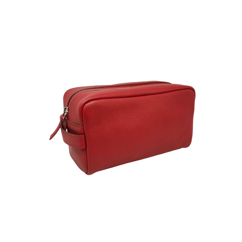 Trousse de toilette Berthille rouge face