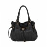 Sac porté épaule Arthur&Aston taille M noir vue de face Sac porté épaule Arthur&Aston taille M noir vue de face