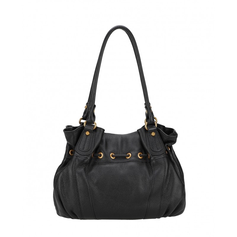 Sac porté épaule Arthur&Aston taille L noir vue de dos