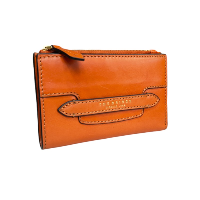 Portefeuille dame THE BRIDGE 017913 orange photo de face