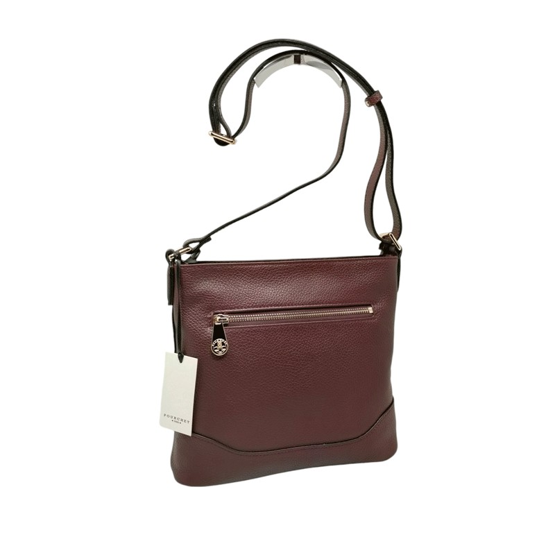Sac dame pourchet bordeaux 73206 dos