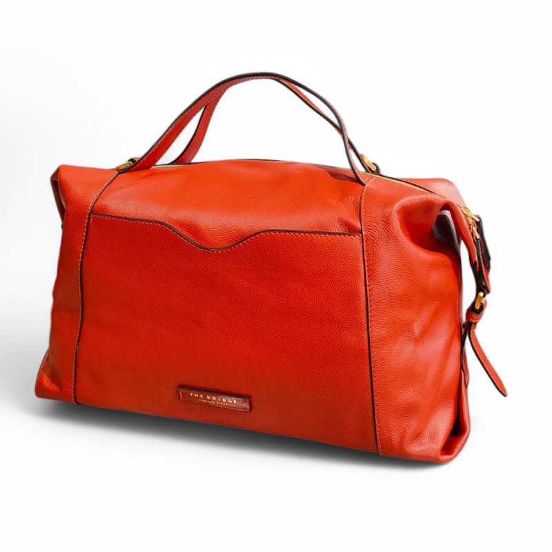 Sac de voyage 24h orange The Bridge photo face