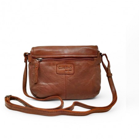 Sac rabat gianni conti vintage souple marron dos Sac rabat gianni conti vintage souple marron dos
