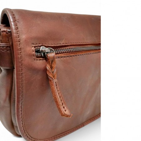 Sac rabat gianni conti vintage souple marron detail Sac rabat gianni conti vintage souple marron detail
