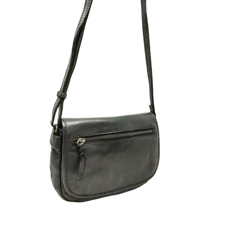 Sac rabat gianni conti vintage souple noir  face