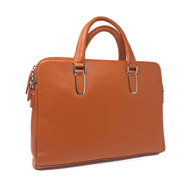 Porte-documents G.HENON 16281 orange vue de face