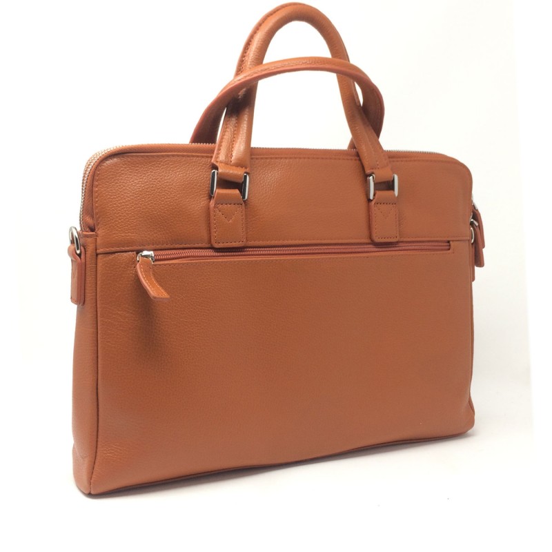 Porte-documents G.HENON 16281 orange vue de dos