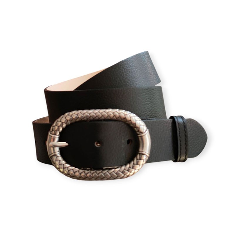 ceinture dame noir boucle