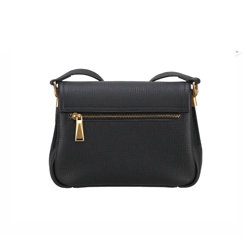 Sac bandoulière NORA noir poche dos