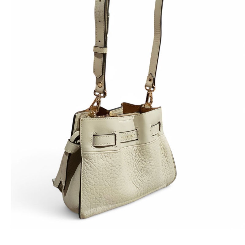 Petit sac Blossom Pourchet beige coté