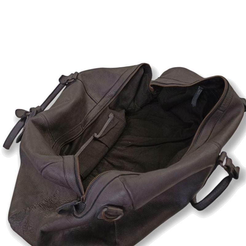 Sac week end cuir HArbour 2nd ouvert