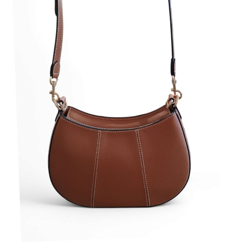 Petit sac demi lune Le Tanneur jet1050 tan dos