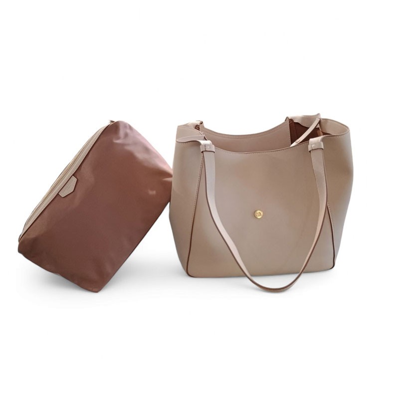 Sac dame Pourchet 25002 beige pochette intérierue