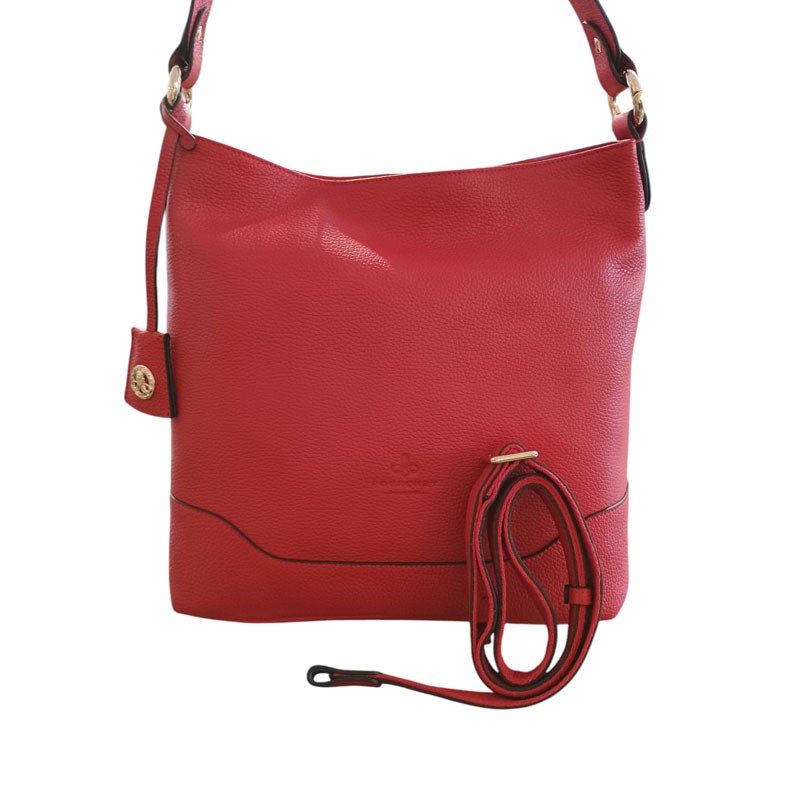 Sac dame POURCHET Paris rouge 73207 bandoulière