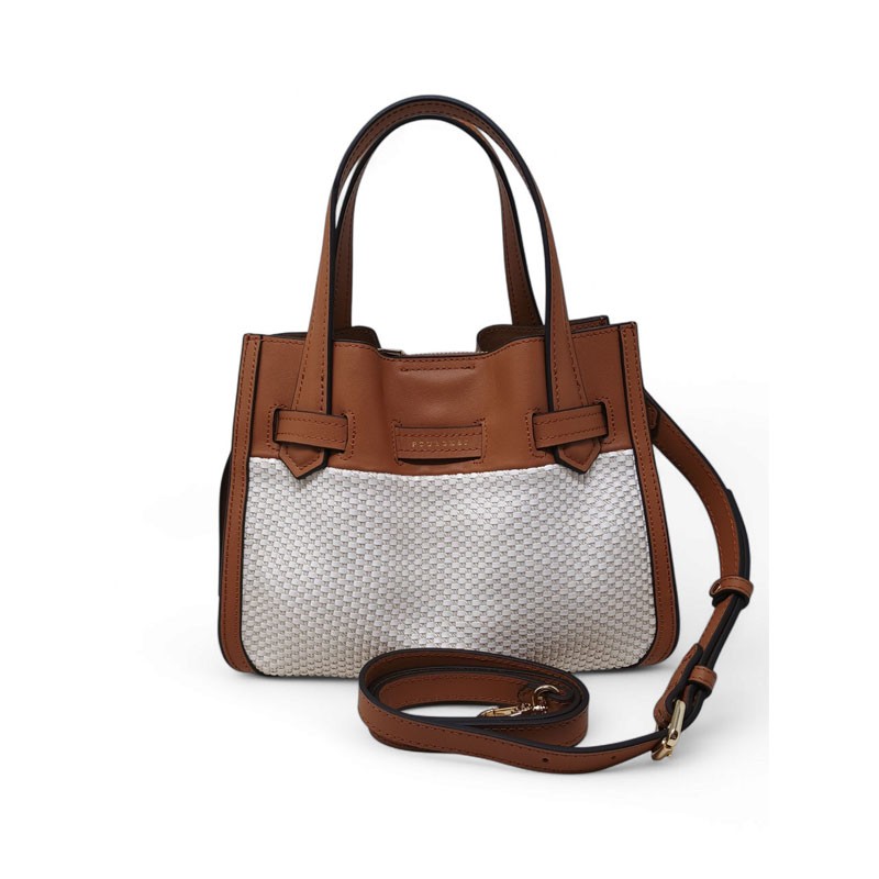 Sac Dame POURCHET 2025 blossom toile marron bandouliere