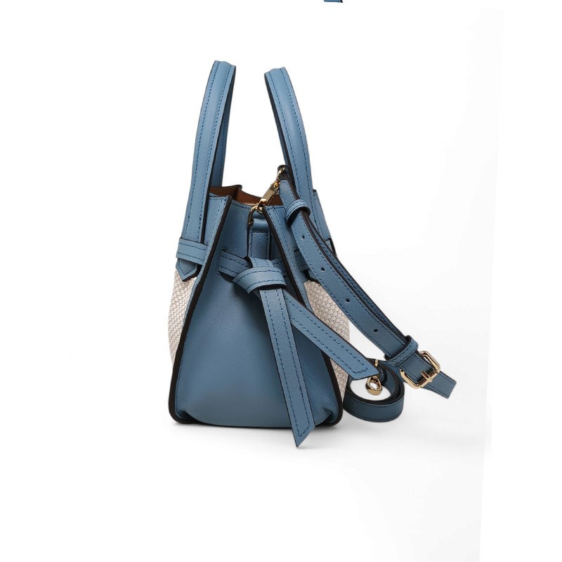 Sac Dame POURCHET 2025 blossom toile bleu coté