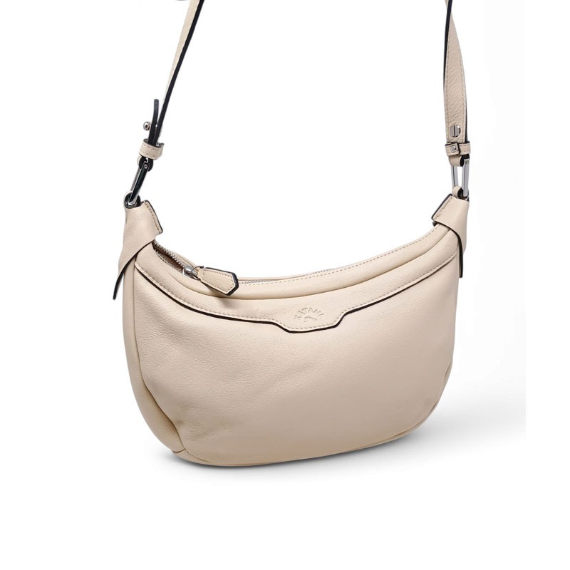 Sac besace souple katana89832 beige clair face