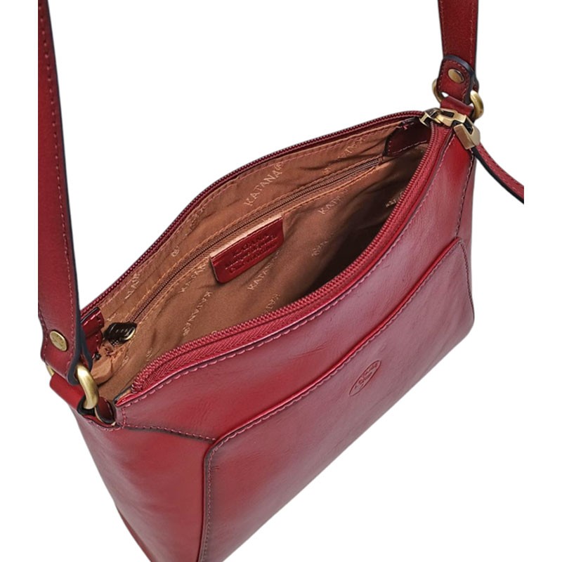 Petit sac travers KATANA 82361 rouge ouv