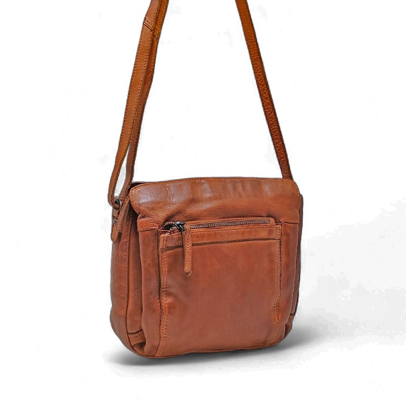 Petit sac Gianni CONTI multipoches 4203379 marron face