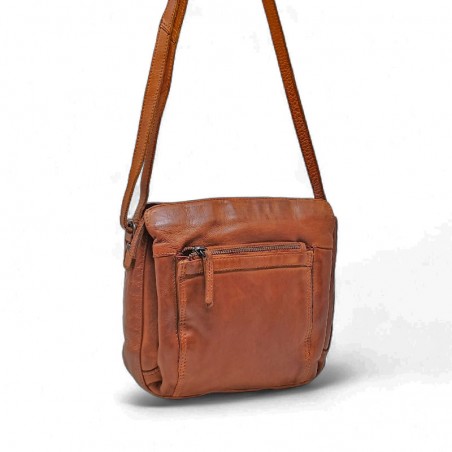 Petit sac Gianni CONTI multipoches 4203379 marron face Petit sac Gianni CONTI multipoches 4203379 marron face
